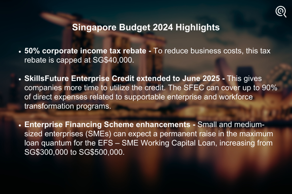 Singapore budget 2024 highlights
