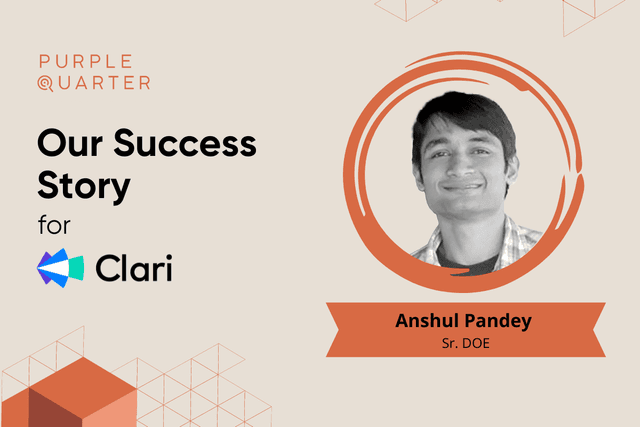 Clari’s Scaling Vision Realized: Ex-Uber Techie Joins as Sr. DOE Clari’s Scaling Vision Realized: Ex-Uber Techie Joins as Sr. DOE