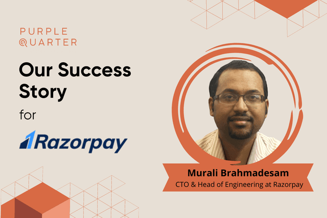 Razorpay Appoints Ex-Amazon Techie as the Chief Technology Officer Razorpay Appoints Ex-Amazon Techie as the Chief Technology Officer
