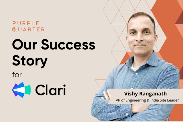 Clari announced the appointment of Ex-Googler Vishy Ranganath as Vice President of Engineering/ Site Leader for India Clari announced the appointment of Ex-Googler Vishy Ranganath as Vice President of Engineering/ Site Leader for India