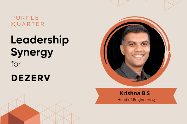 Ex-Amazon Technologist Krishna BS Ascends to Head of Engineering Role at an Expert-Led Wealth Management Platform Dezerv Ex-Amazon Technologist Krishna BS Ascends to Head of Engineering Role at an Expert-Led Wealth Management Platform Dezerv